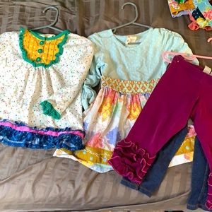 Matilda Jane two long sleeve dresses and pants